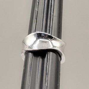 Silver Lia Sophia Capricious Retired Band Ring Size 7